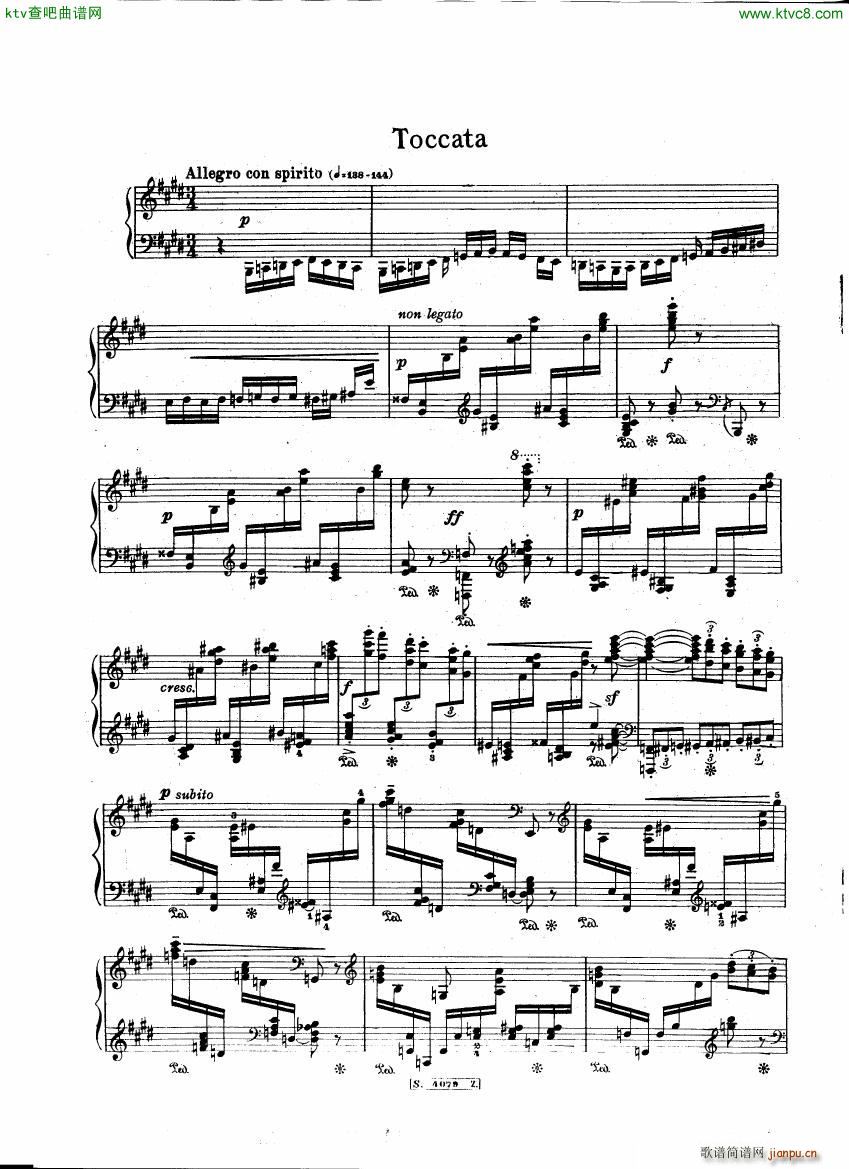 Agosti op 7 Preludio e Toccata(钢琴谱)3