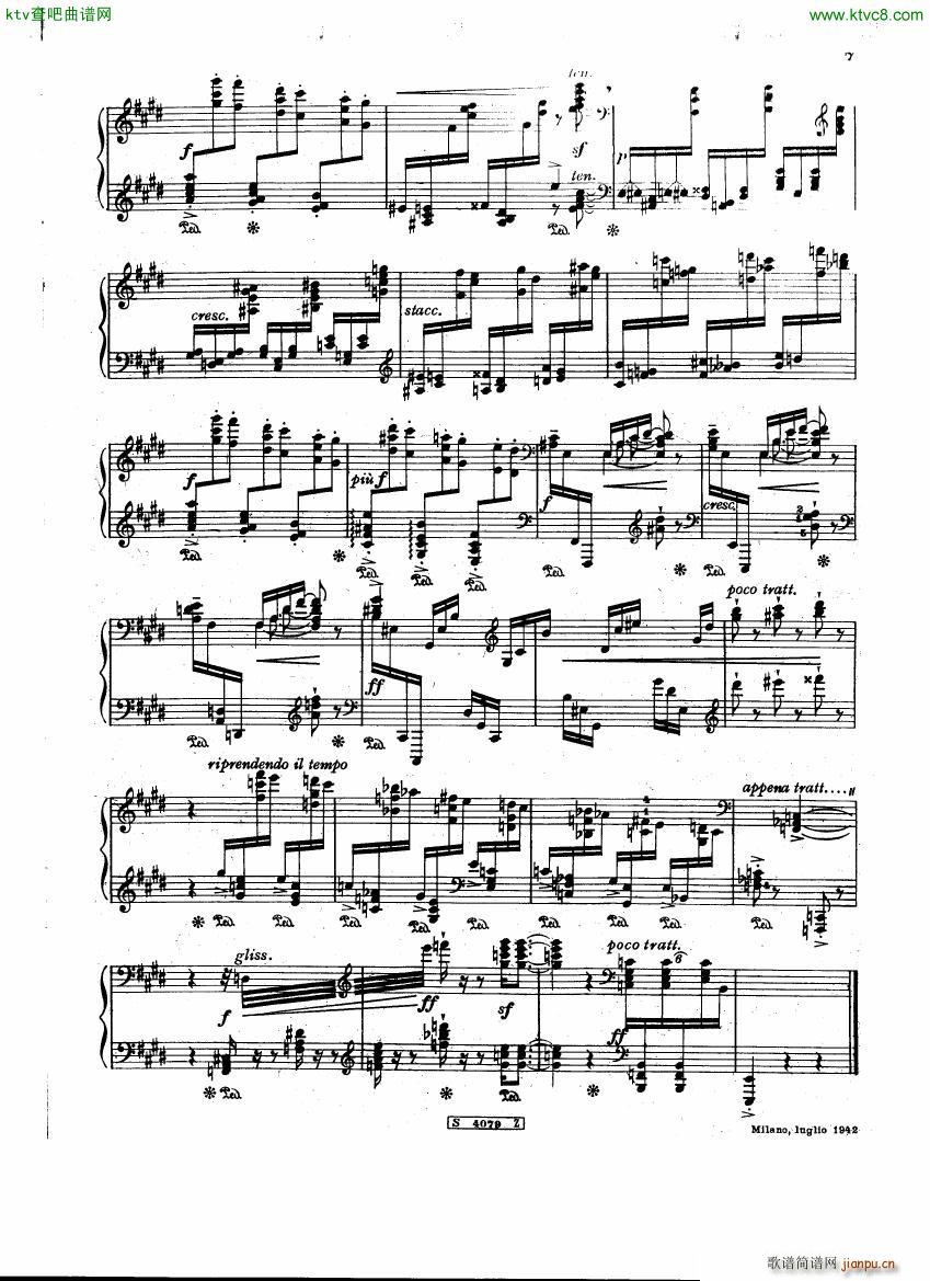 Agosti op 7 Preludio e Toccata(钢琴谱)6