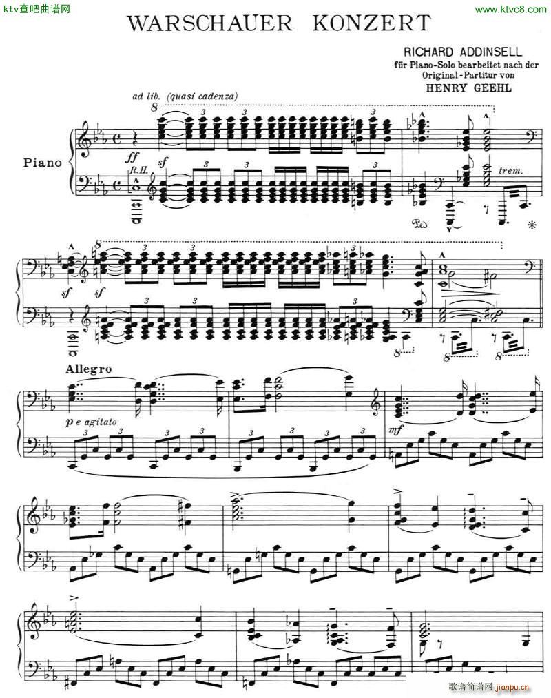 Addinsell Warsaw Concerto(钢琴谱)1