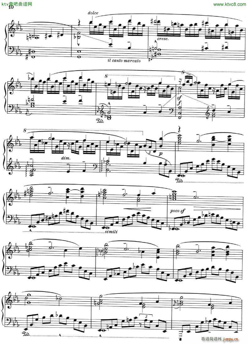 Addinsell Warsaw Concerto(钢琴谱)9