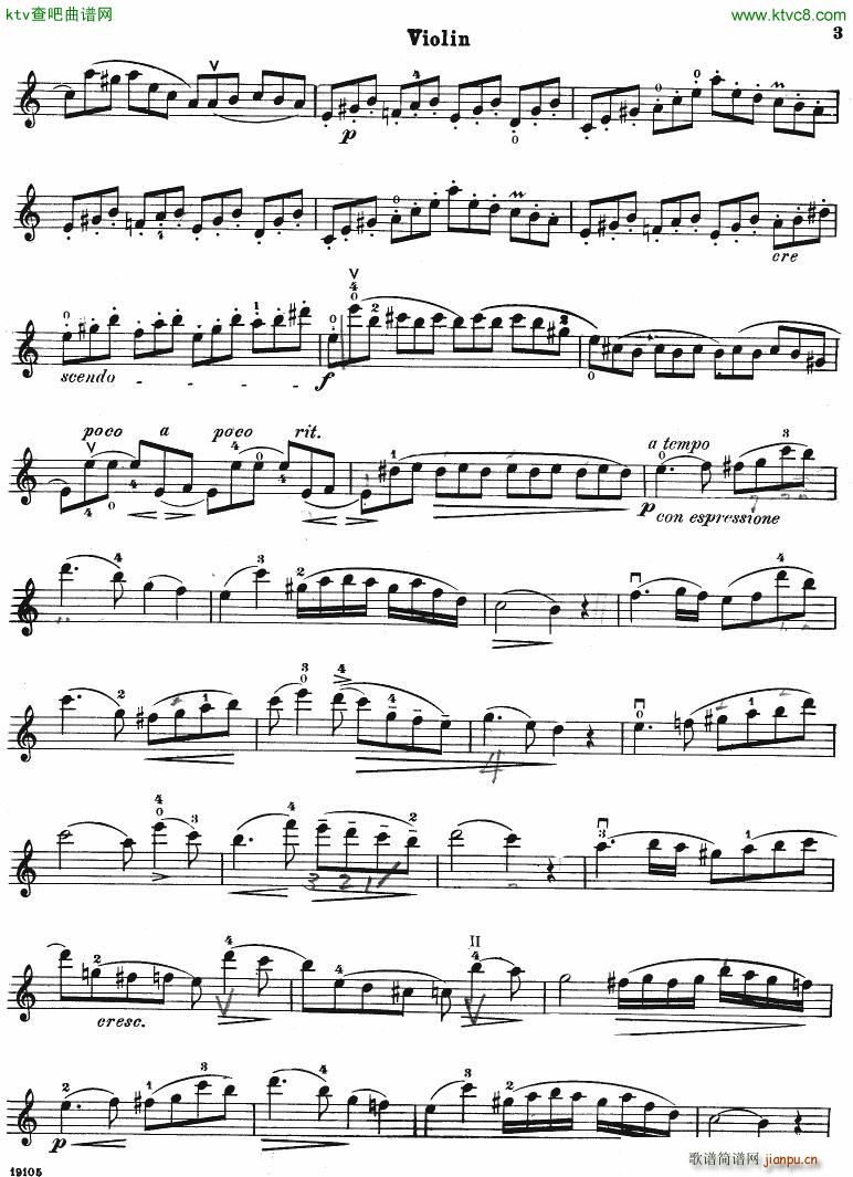 Accolay Jean Baptiste Violin Concerto vl part(钢琴谱)3