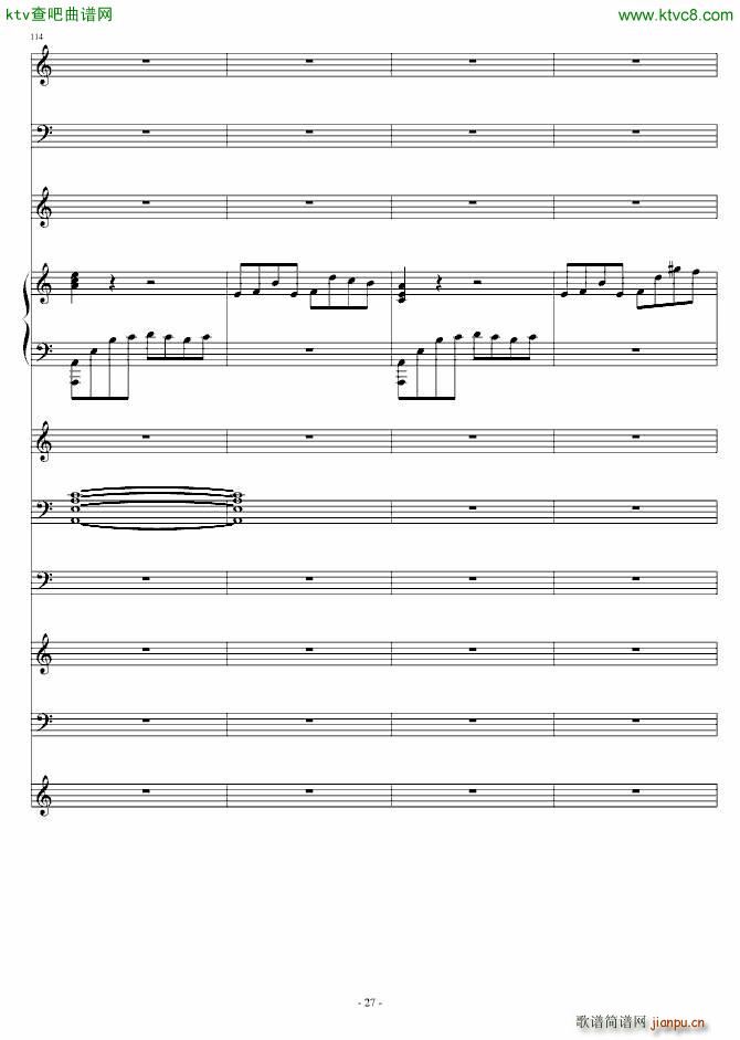 灰色的梦幻(钢琴谱)27