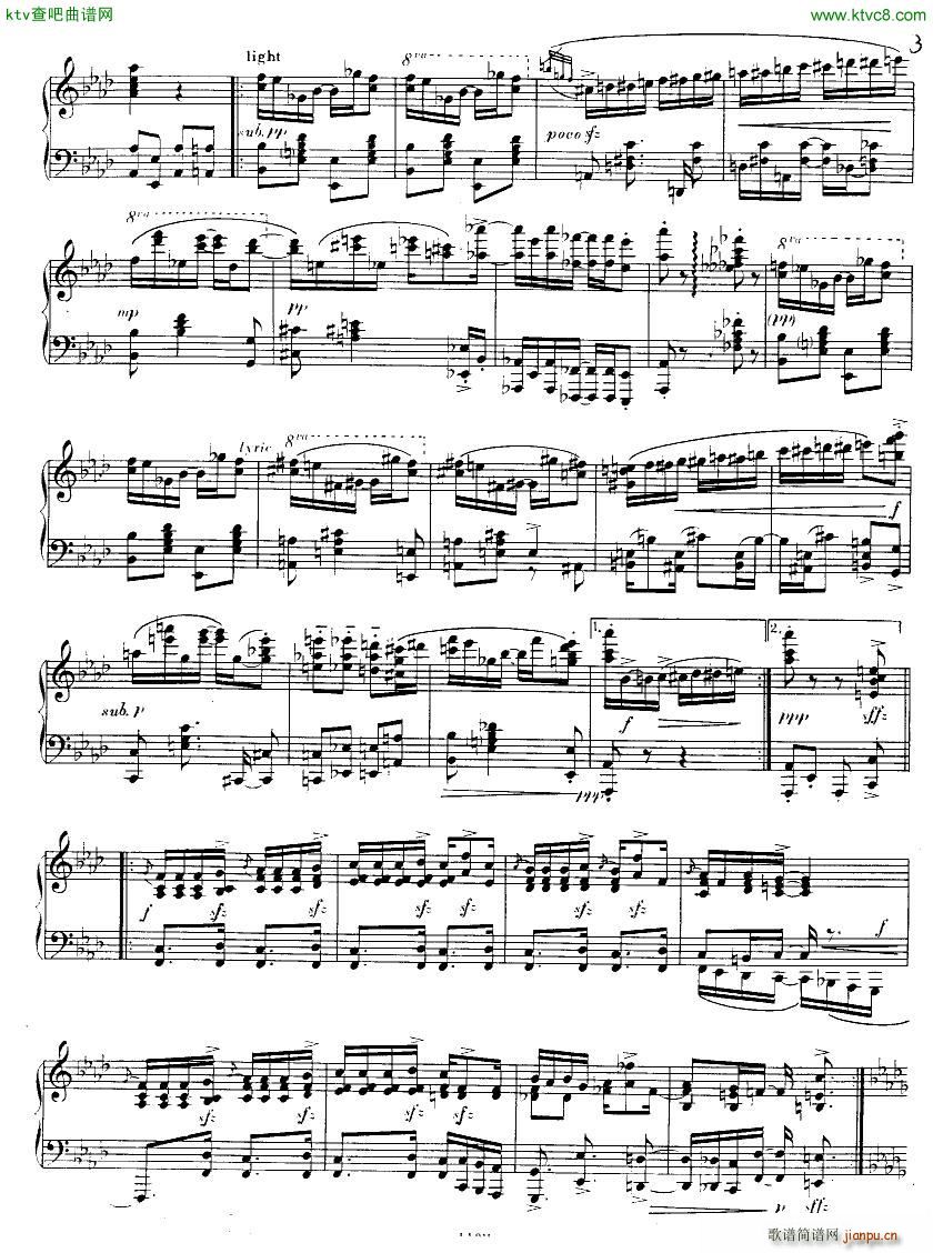 Albright Grand Sonata in Rag(钢琴谱)3