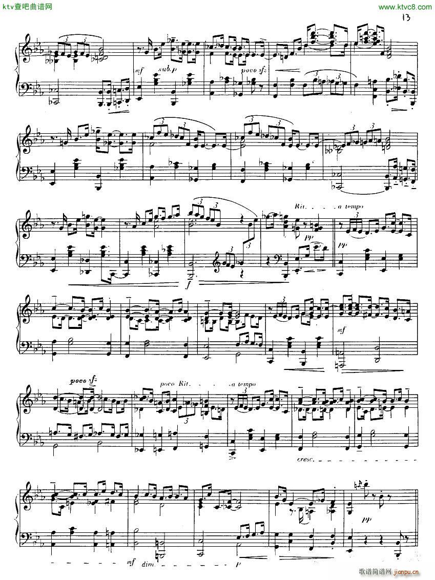 Albright Grand Sonata in Rag(钢琴谱)13
