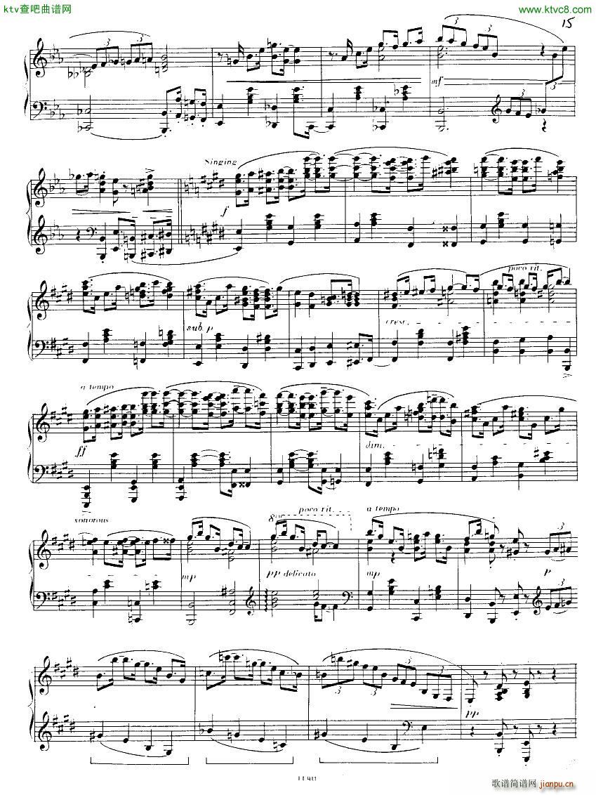 Albright Grand Sonata in Rag(钢琴谱)15