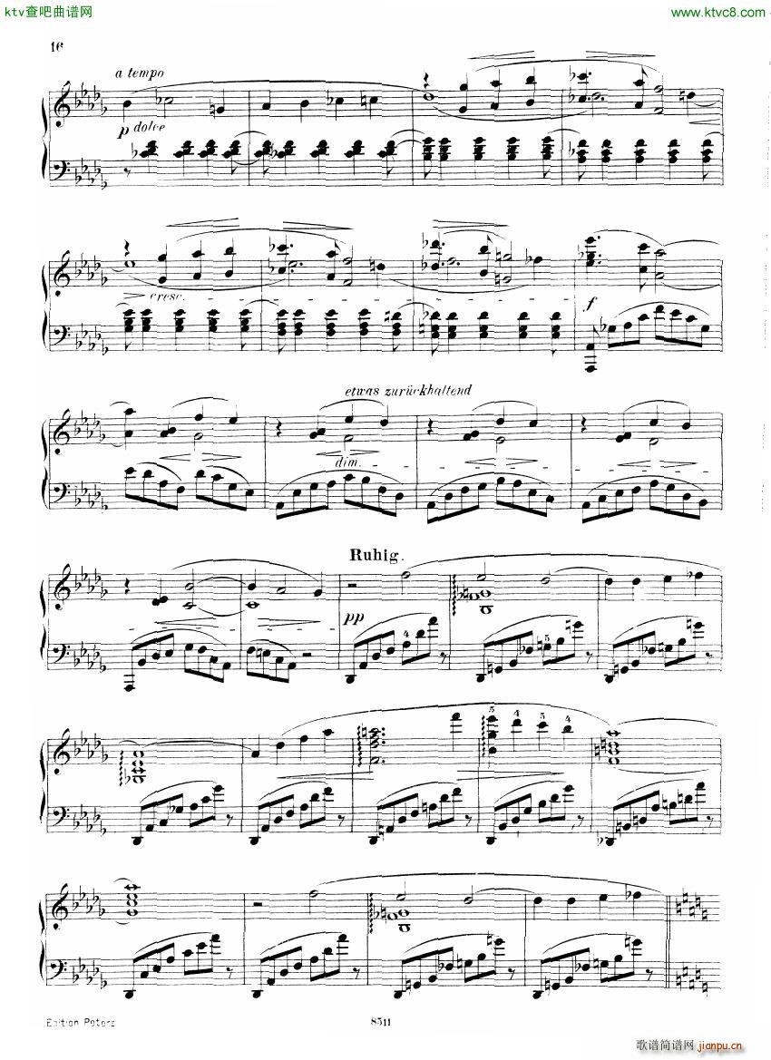 D Albert op 16 no 4 Ballade(钢琴谱)8