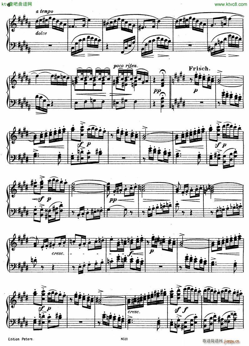 D Albert op 16 no 3 Intermezzo(钢琴谱)5