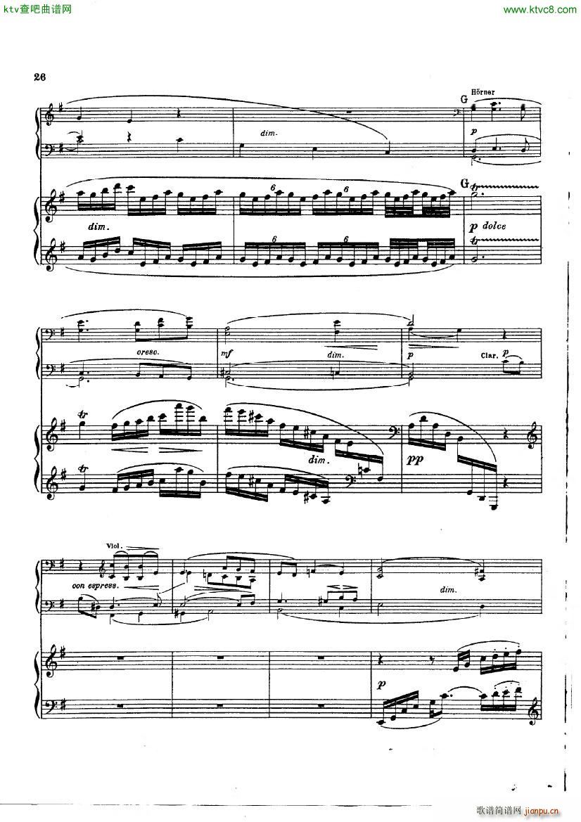 D Albert op 12 Piano Concerto No 2 part 1(钢琴谱)25