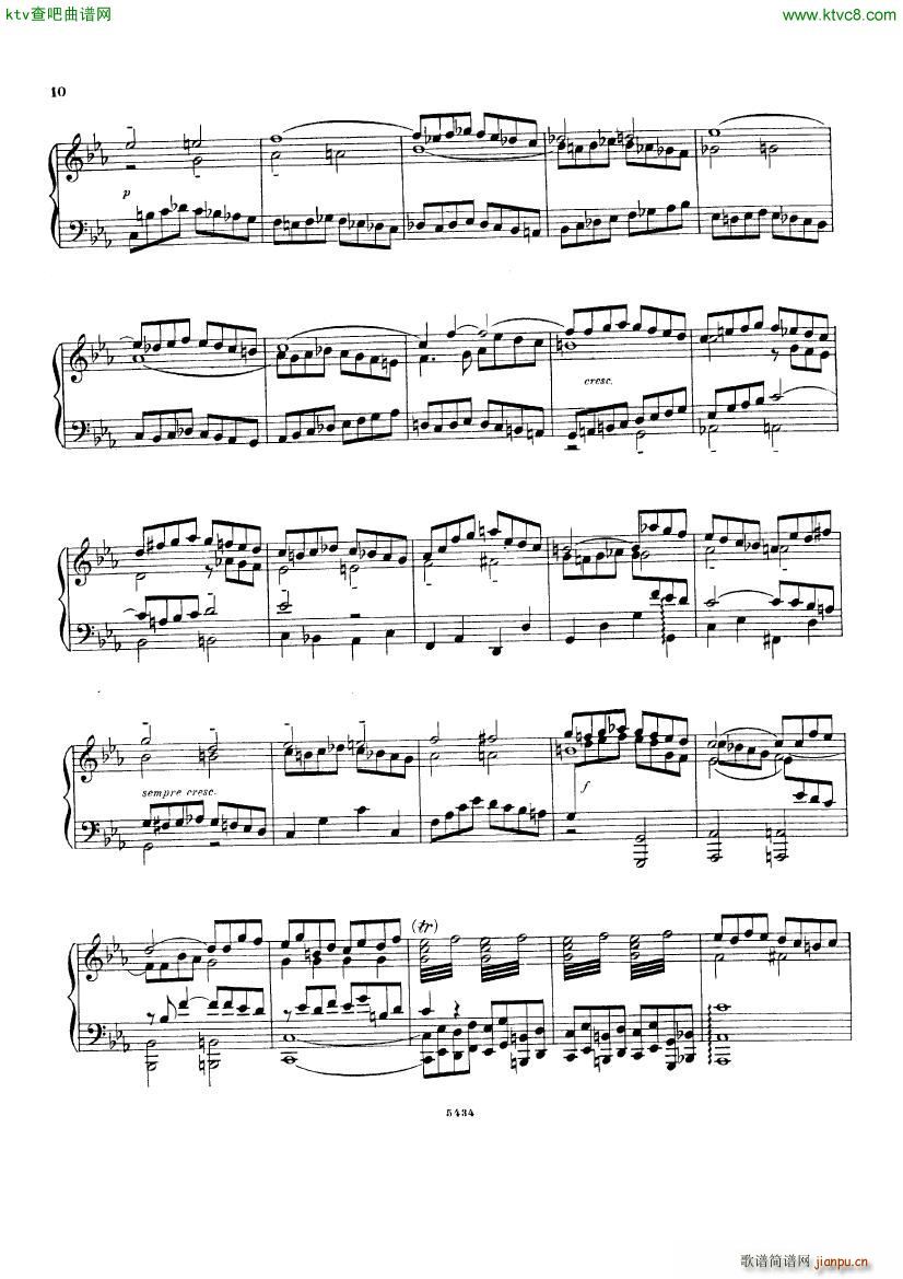 Bach D Albert Prelude and fugue in c minor(钢琴谱)9