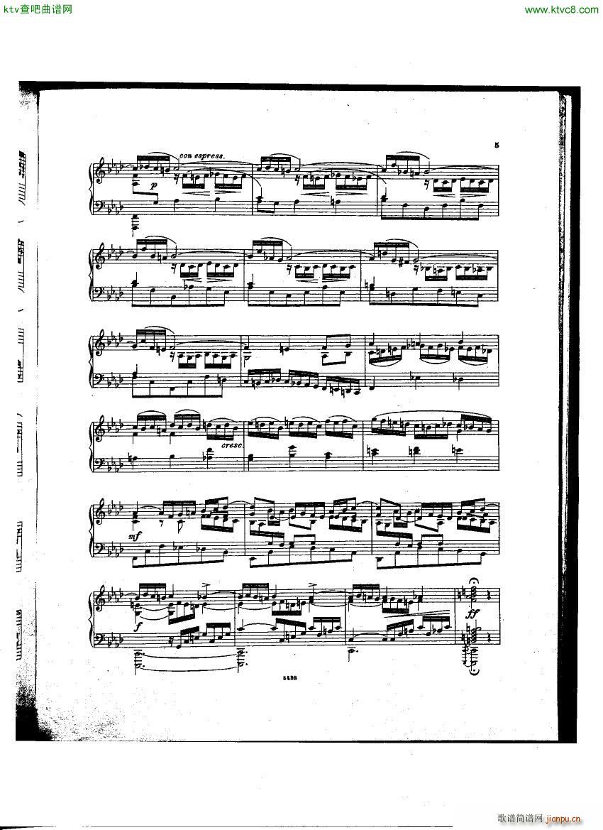 Bach D Albert Prelude and Fugue f min(钢琴谱)5