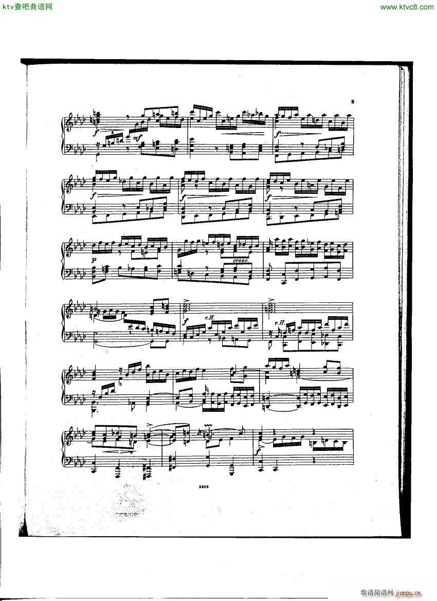 Bach D Albert Prelude and Fugue f min(钢琴谱)3