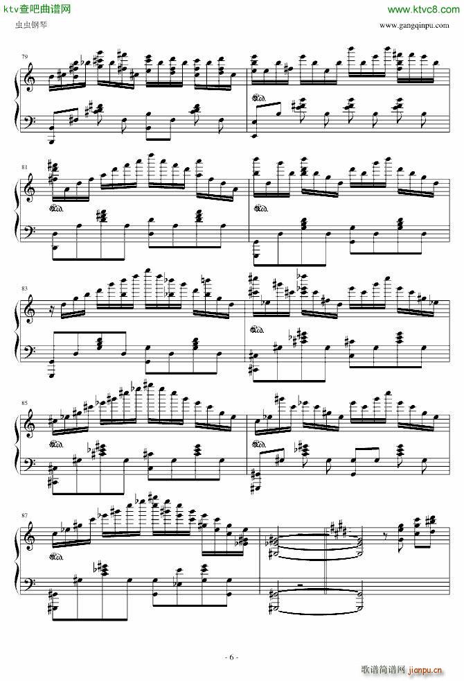 悲伤 第三乐章(钢琴谱)6