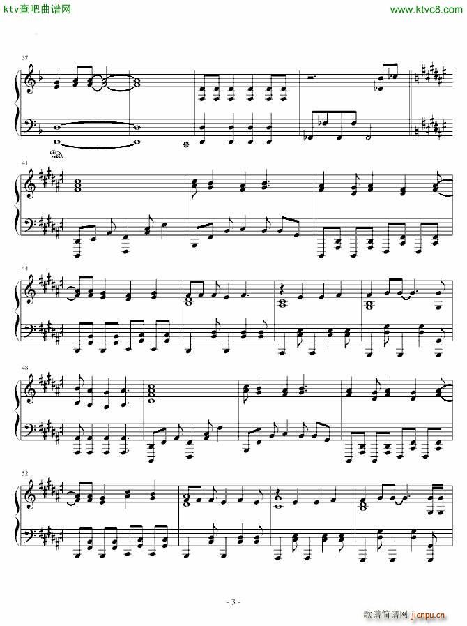 魔法禁书目录TV版第二季OP(钢琴谱)3