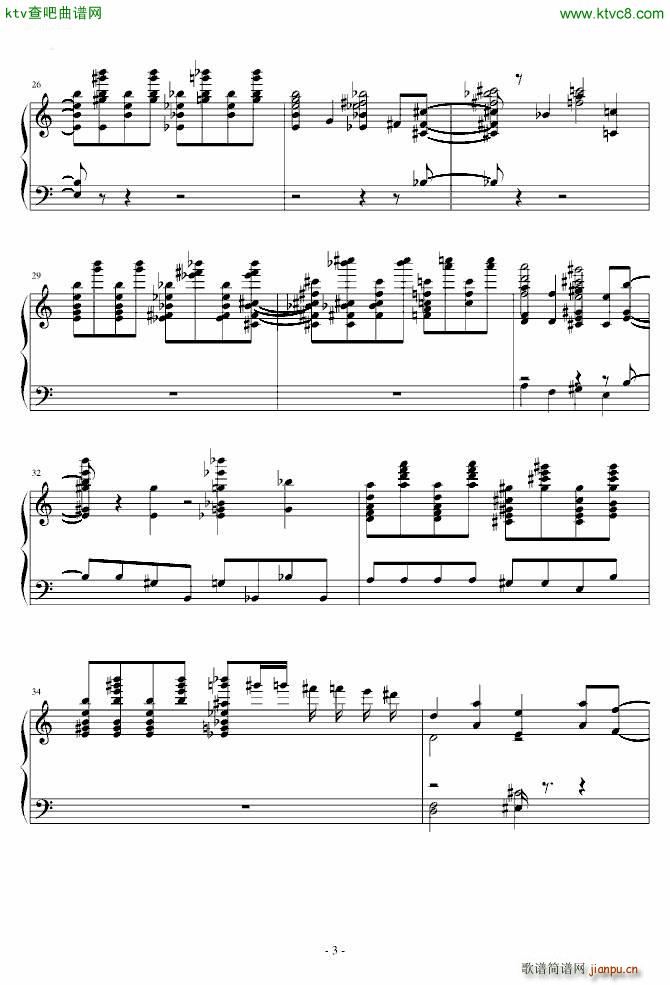 死亡华尔兹 李叔般(钢琴谱)3