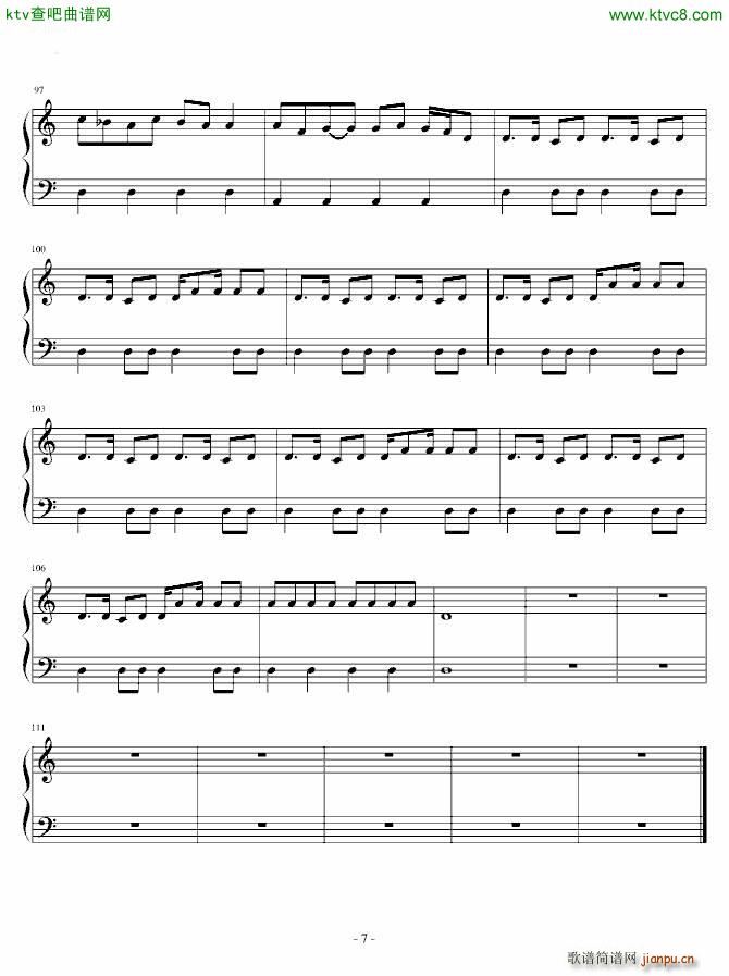 Bonamana(钢琴谱)7