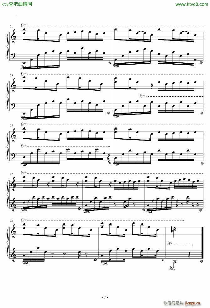 前声音(钢琴谱)7