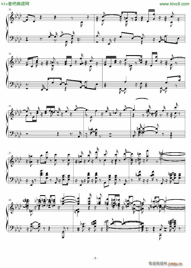 第二首被遗忘的圆舞曲(钢琴谱)5