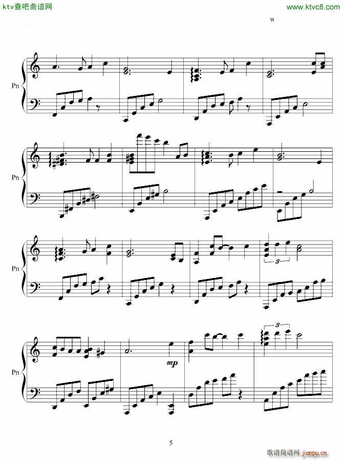 PY简单版(钢琴谱)5