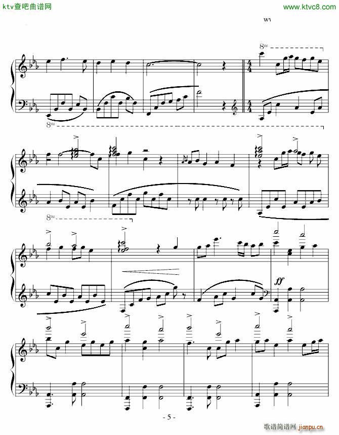 lauren 罗兰(钢琴谱)5