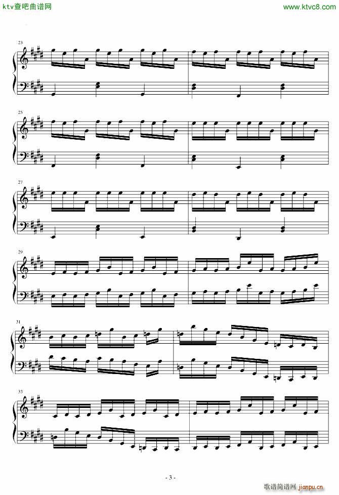 Bach street prelude(钢琴谱)3