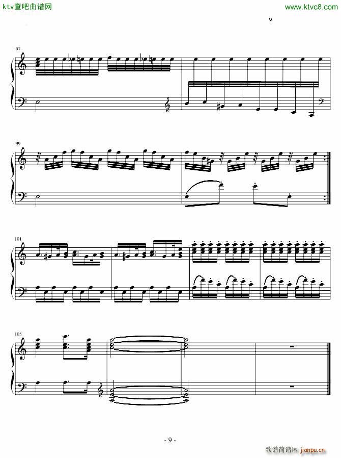 Pianto Dell Amante(钢琴谱)9