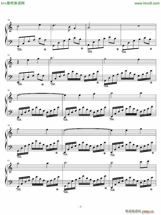 灰色空间简单版(钢琴谱)3