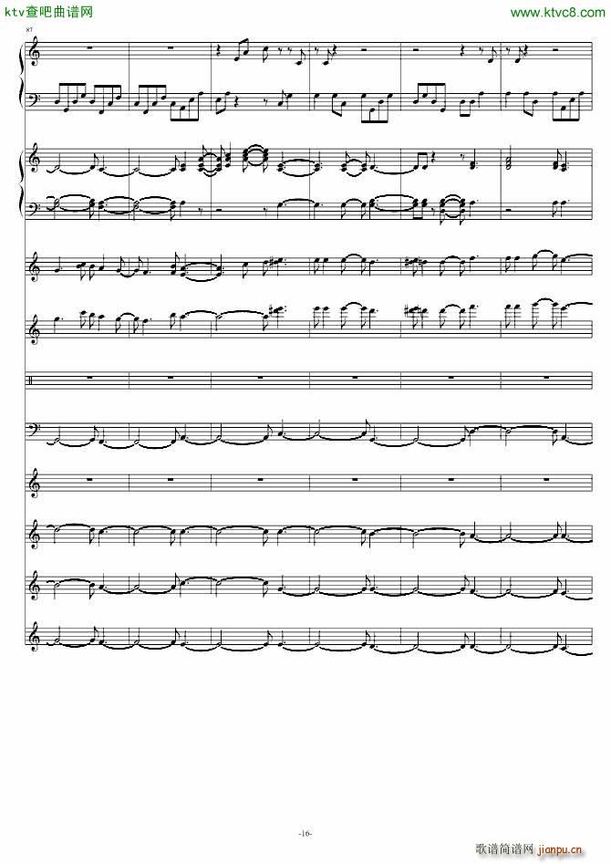 unknown(钢琴谱)16