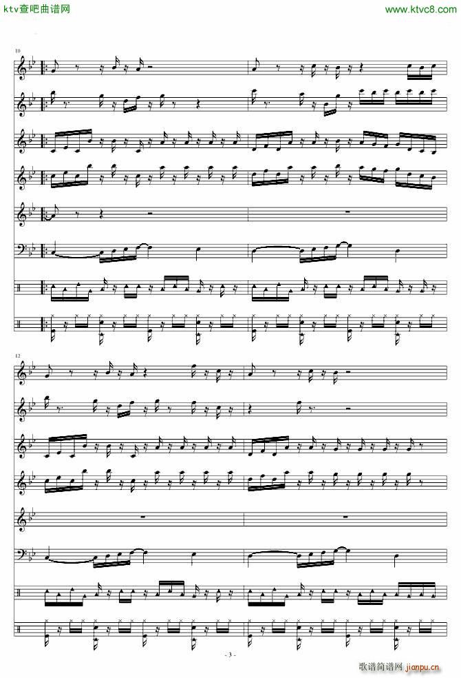 Zombies on Your Lawn(钢琴谱)3