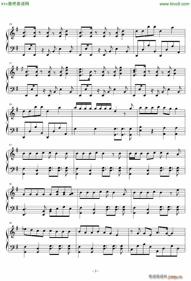 Bad girl(钢琴谱)3