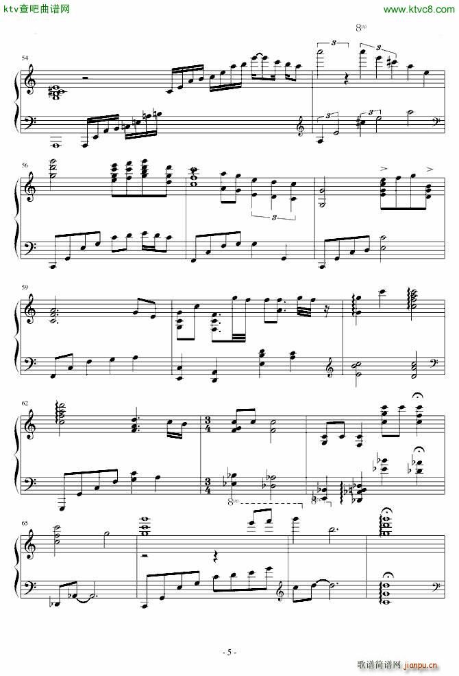 Angel Voice 天使之声(钢琴谱)5