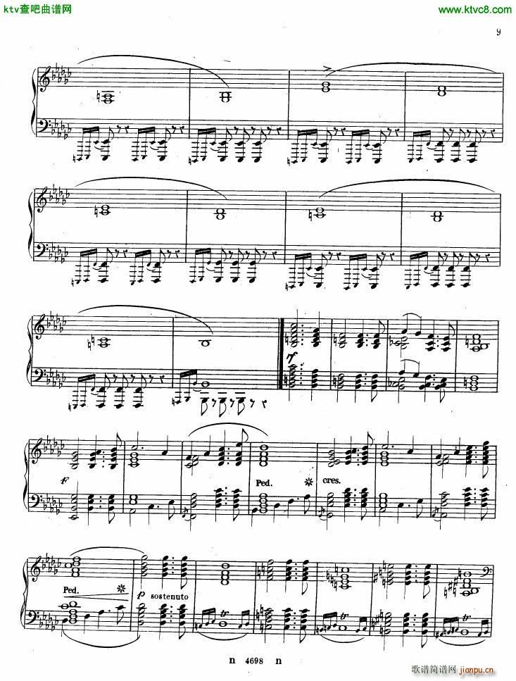 Alkan op 26 Marche Funebre(钢琴谱)9