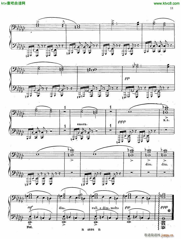 Alkan op 26 Marche Funebre(钢琴谱)11