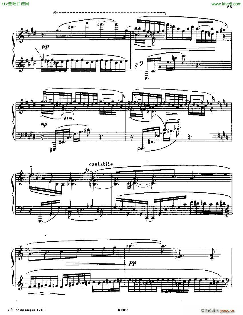 Anatoly Alexandrov Opus 18 Sonata no 3(钢琴谱)28