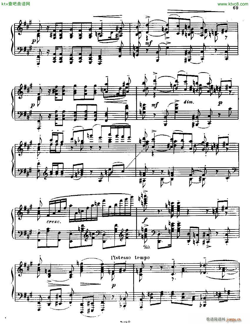 Anatoly Alexandrov Opus 18 Sonata no 3(钢琴谱)32