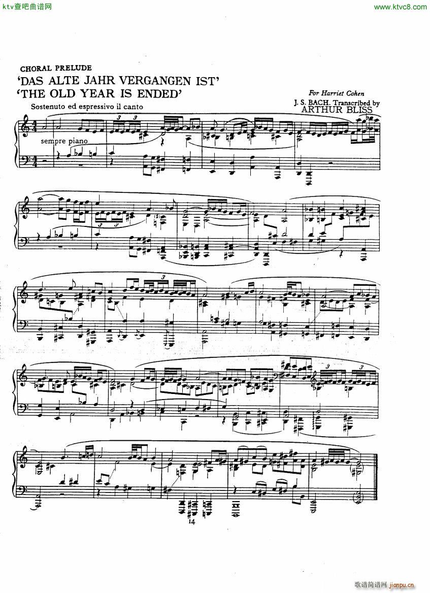 Bach JS A transcription book for Harriet Cohen(钢琴谱)17