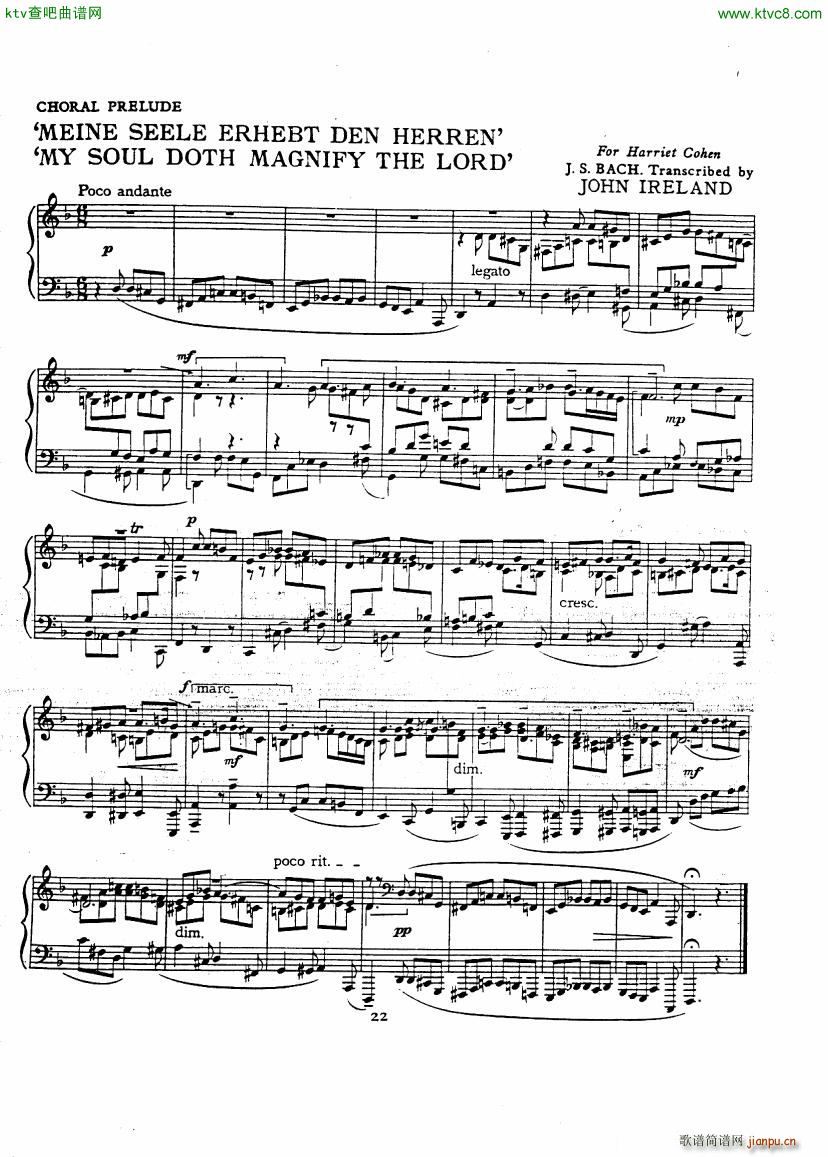 Bach JS A transcription book for Harriet Cohen(钢琴谱)25