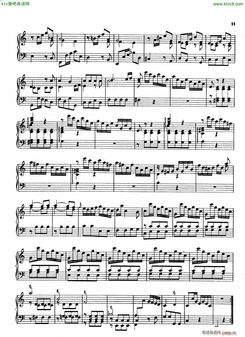 Bach CPE 6 Wurttemberg Sonatas(钢琴谱)8