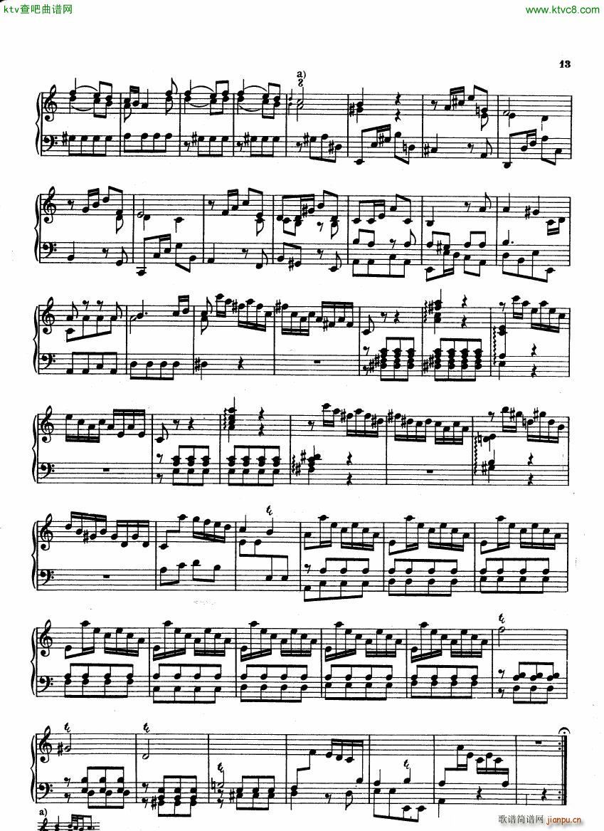 Bach CPE 6 Wurttemberg Sonatas(钢琴谱)10