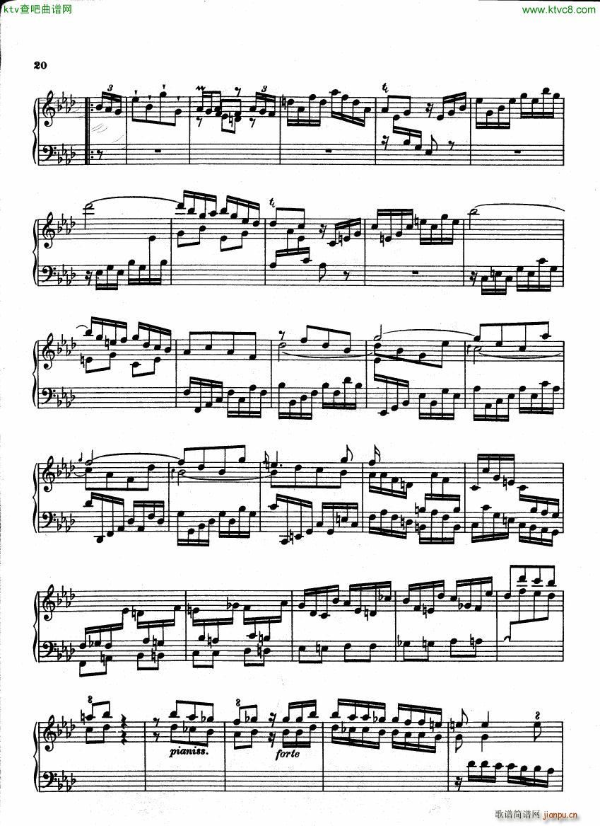 Bach CPE 6 Wurttemberg Sonatas(钢琴谱)17