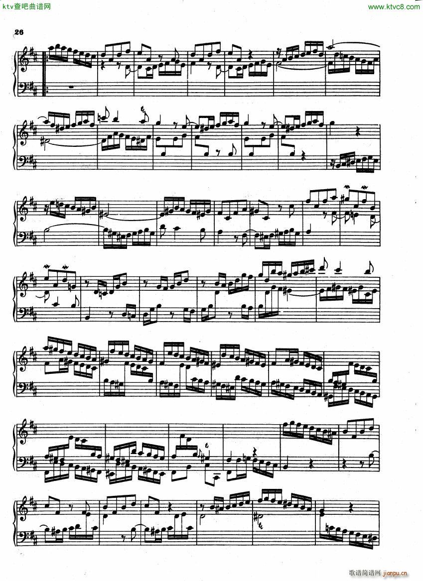 Bach CPE 6 Wurttemberg Sonatas(钢琴谱)50