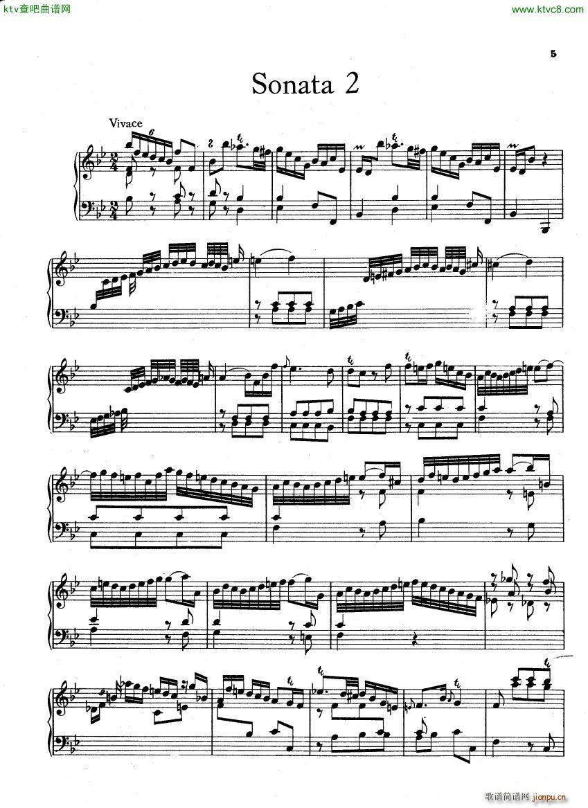 Bach CPE 6 Prussian Sonatas(钢琴谱)5