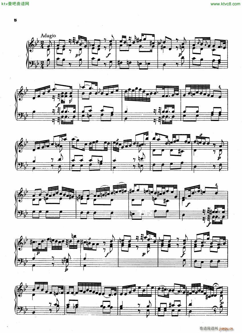Bach CPE 6 Prussian Sonatas(钢琴谱)8