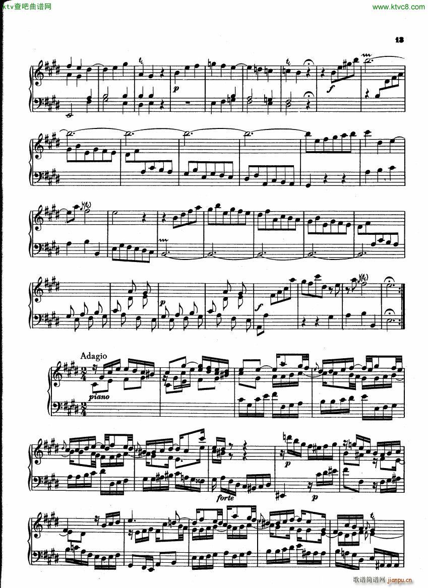 Bach CPE 6 Prussian Sonatas(钢琴谱)13
