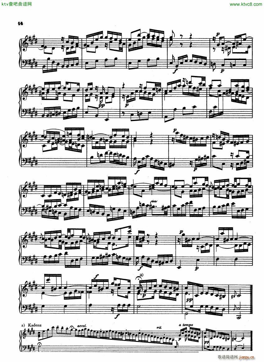 Bach CPE 6 Prussian Sonatas(钢琴谱)14