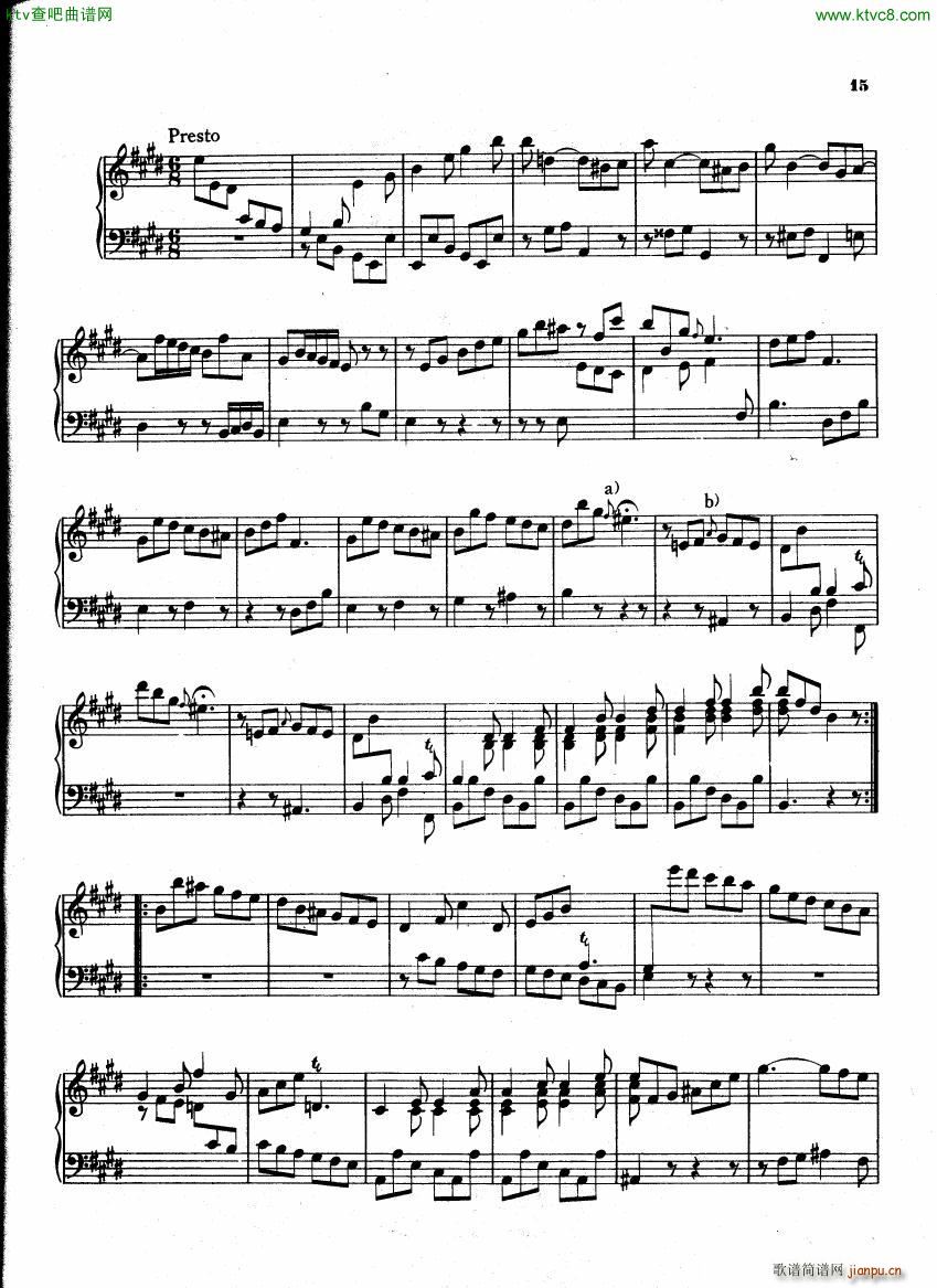 Bach CPE 6 Prussian Sonatas(钢琴谱)15
