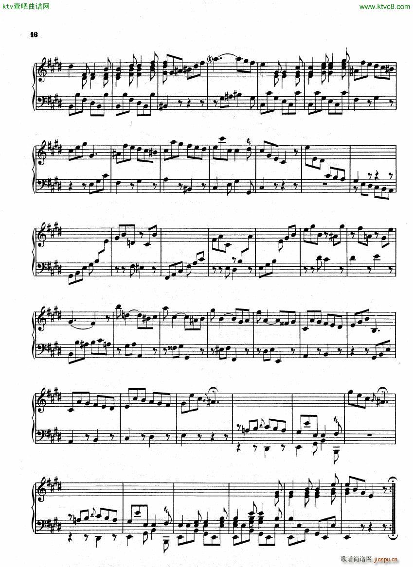 Bach CPE 6 Prussian Sonatas(钢琴谱)16