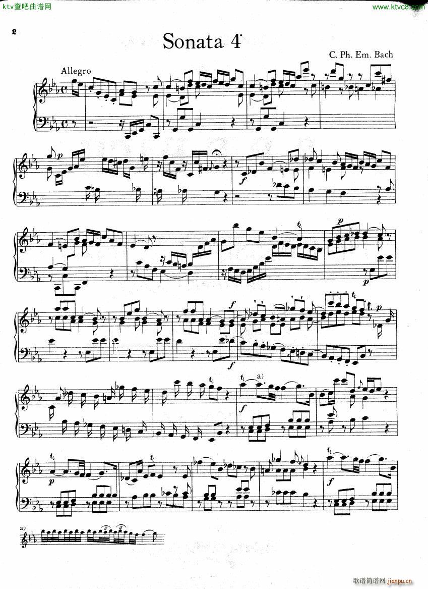 Bach CPE 6 Prussian Sonatas(钢琴谱)17