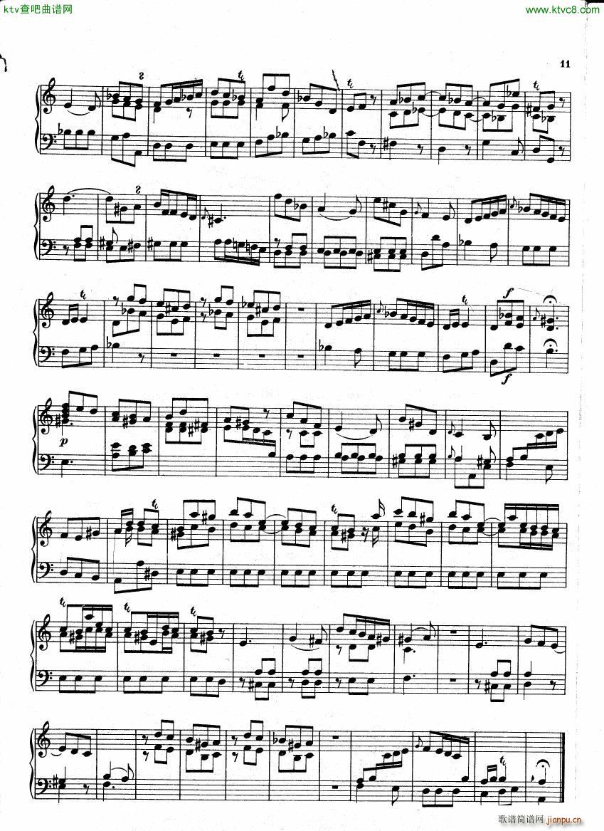 Bach CPE 6 Prussian Sonatas(钢琴谱)26