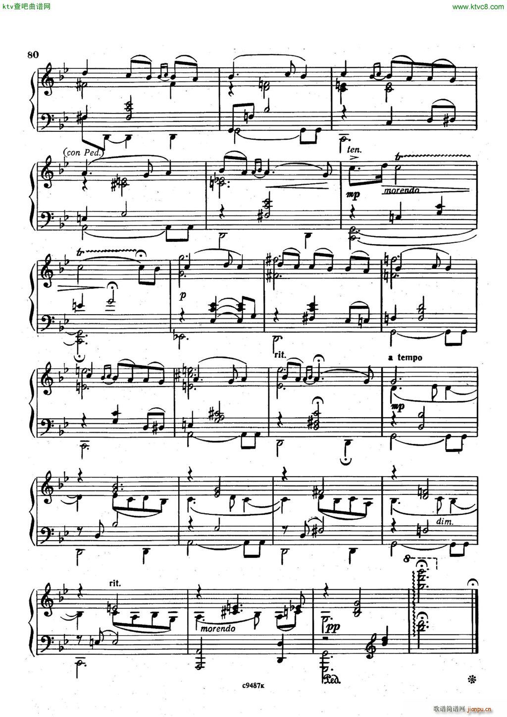 Babadjanian Elegie(钢琴谱)5