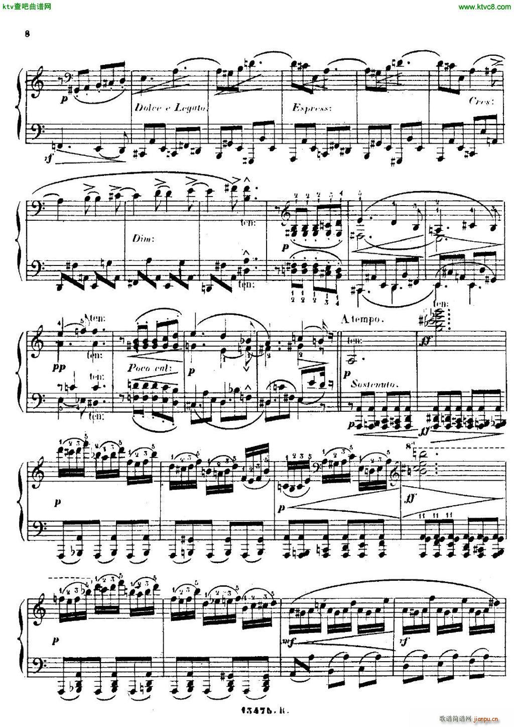 Alkan op 61 Sonatine(钢琴谱)8